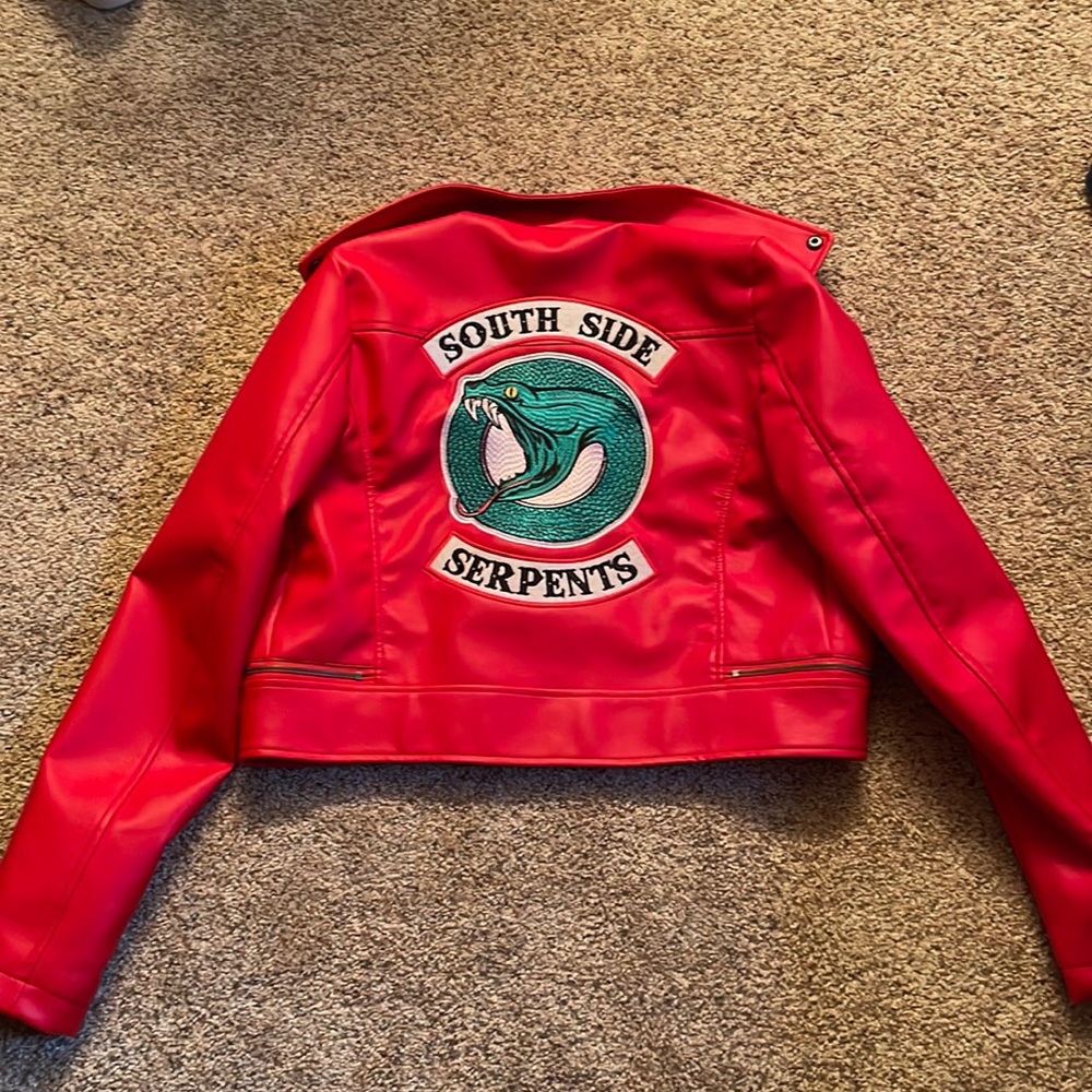 Riverdale Southside Serpent Red Leather Jacket
